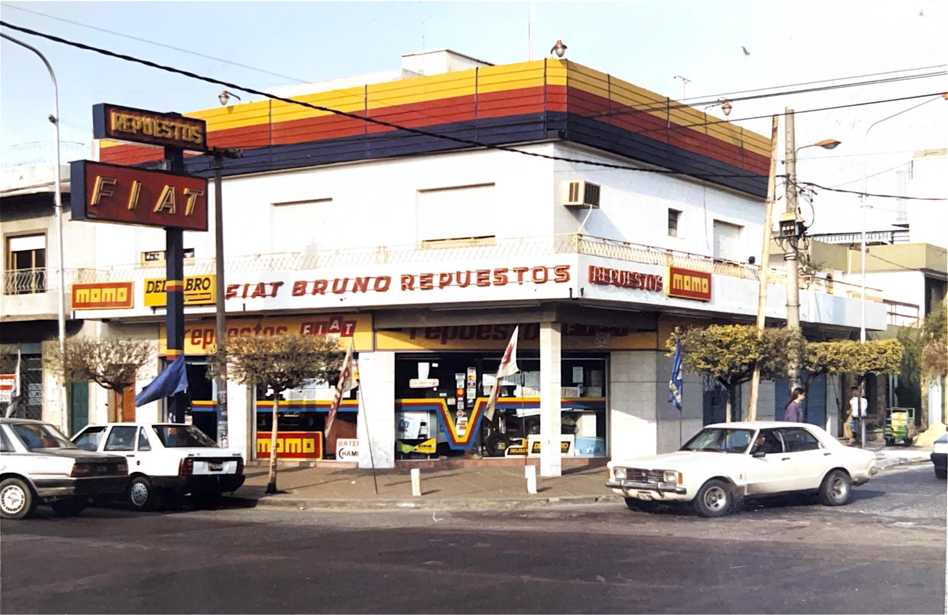 El local original de Fiat Bruno Repuestos en San Justo, años 70/80